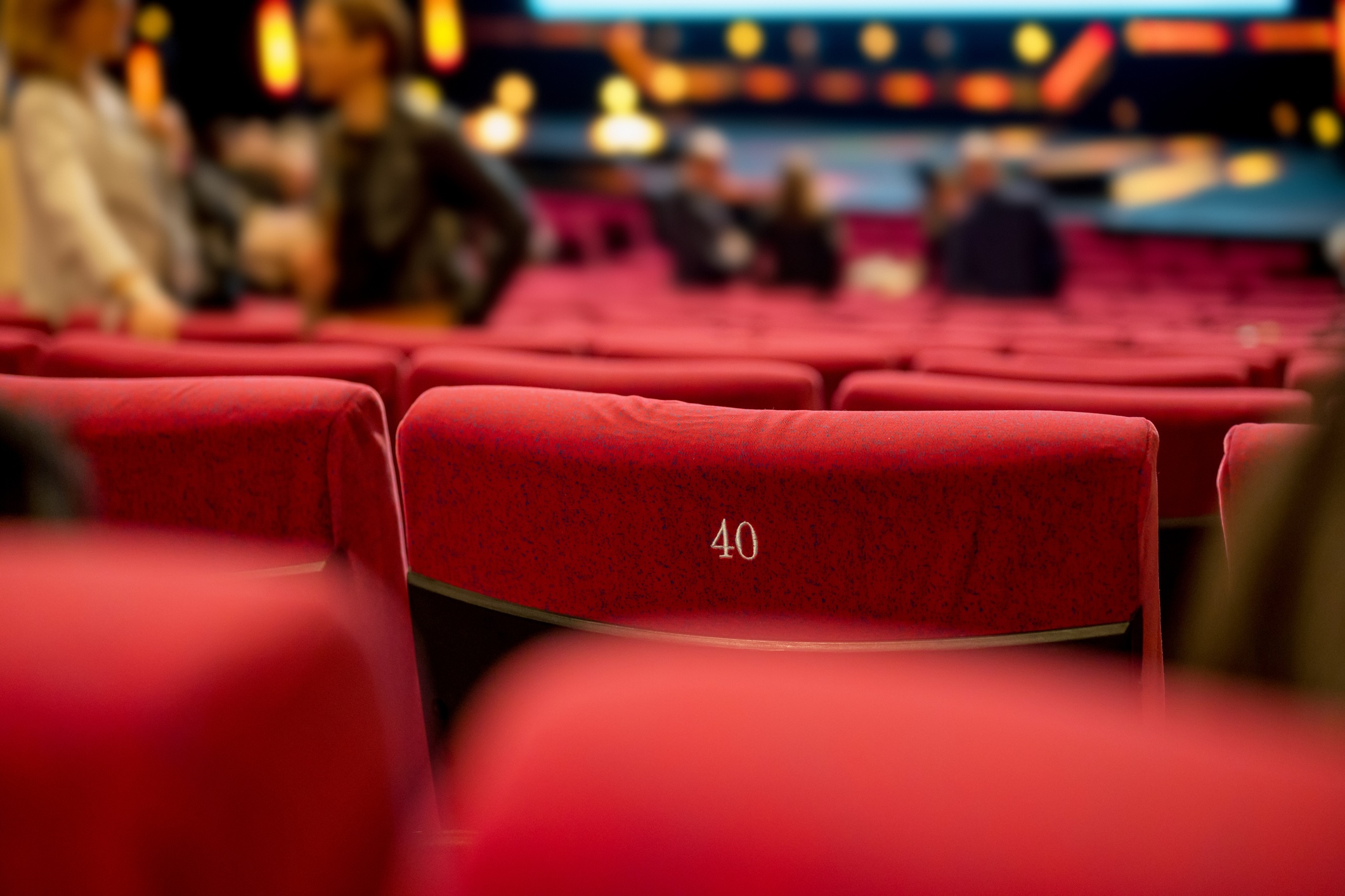 Movie theater with red seats, Nikon Z7