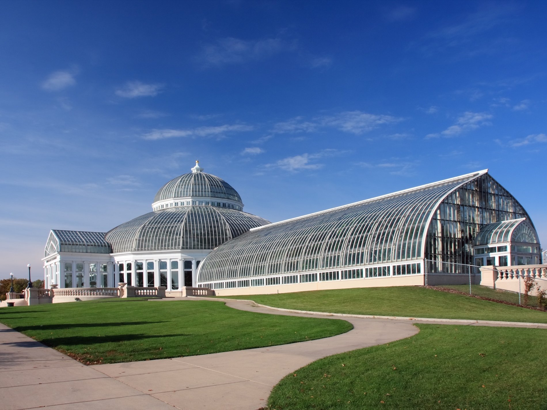 Conservatory in Como park in Minnesota