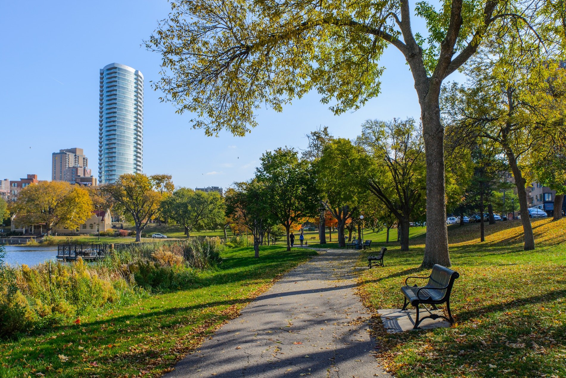 This is Loring Park in Minneapolis, Minnesota. This was taken during autumn.