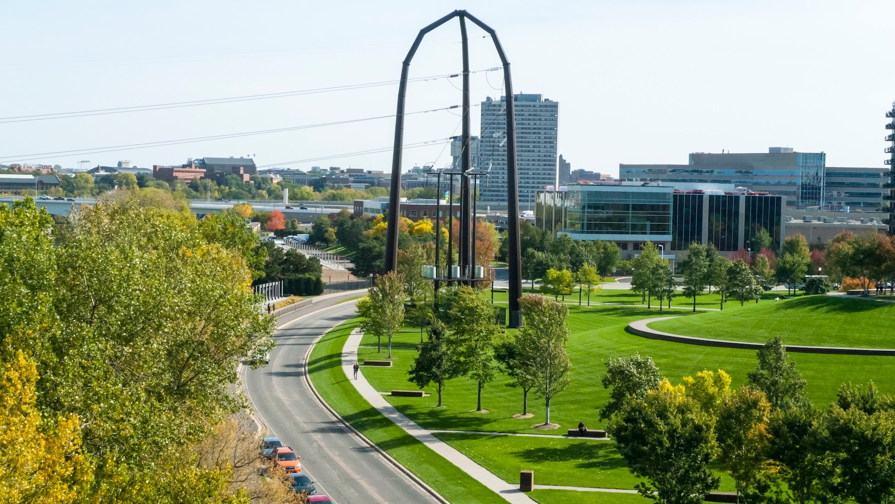 Gold Medal Park near the Guthrie Theater in Minneapolis