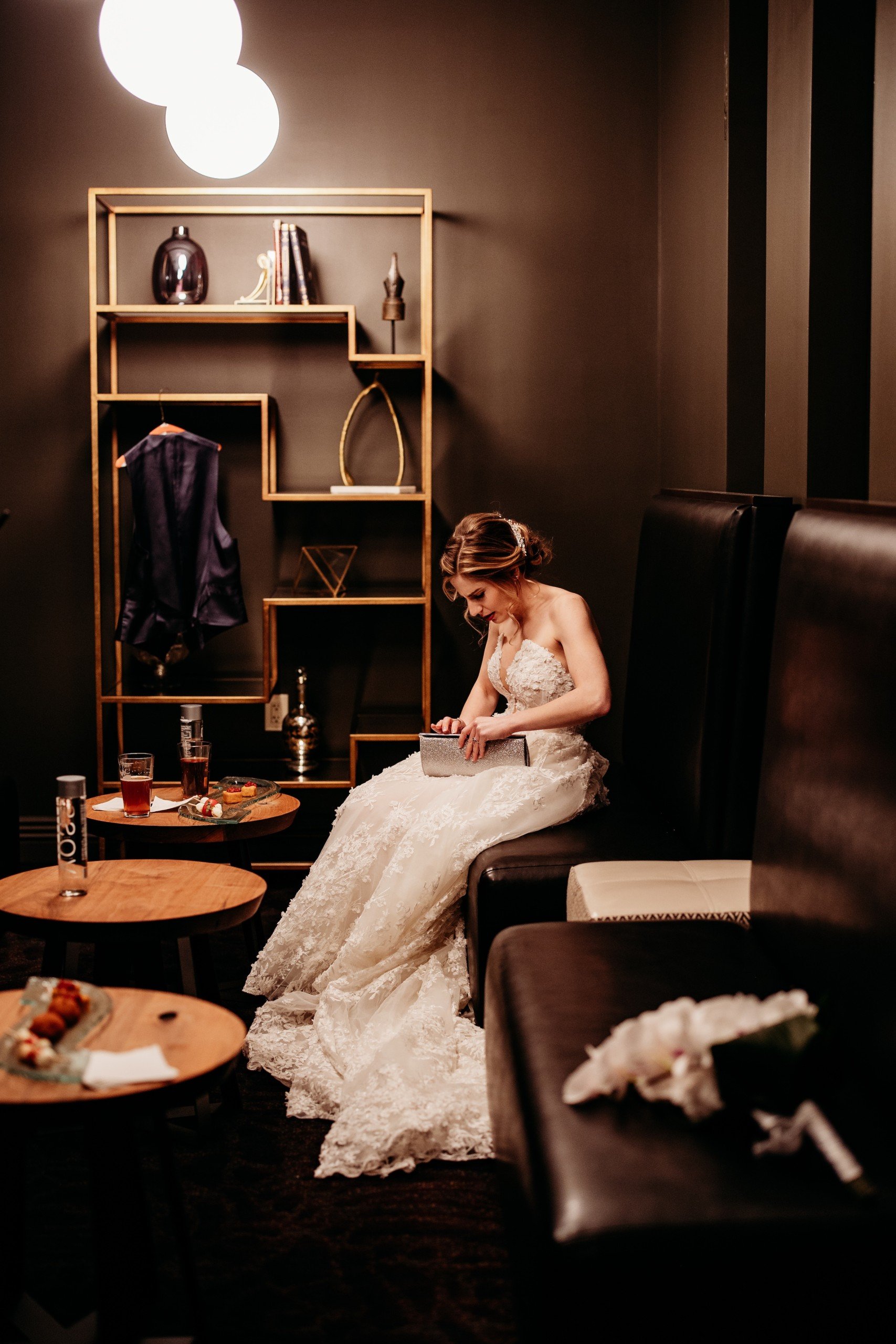 Granby & Sprung's wedding - Bride preparing for wedding